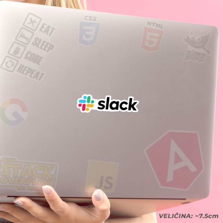 Slack v stiker za laptop