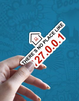 There is no place like home stiker za laptop