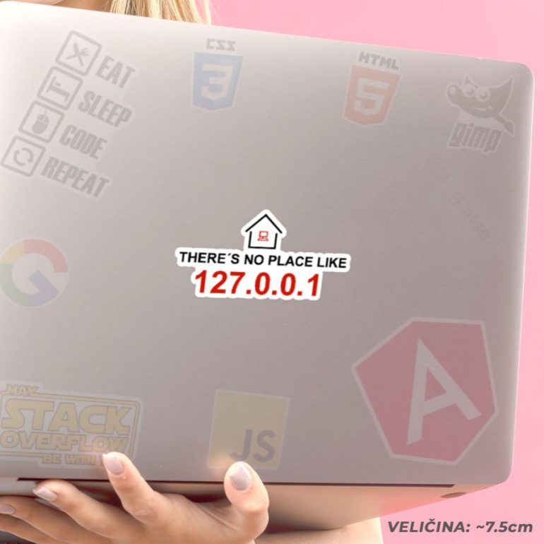 There is no place like home stiker za laptop