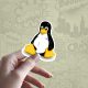 Tux Linux stiker za laptop