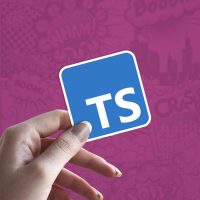 Typescript stiker za laptop
