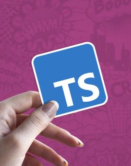 Typescript stiker za laptop