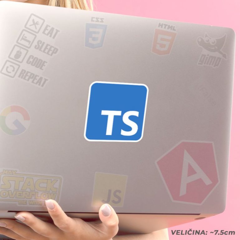 Typescript stiker za laptop