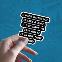 UI Explain stiker za laptop