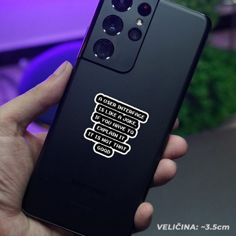 UI Explain stiker za laptop