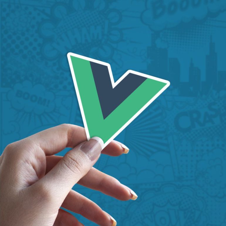 VueJS stiker za laptop