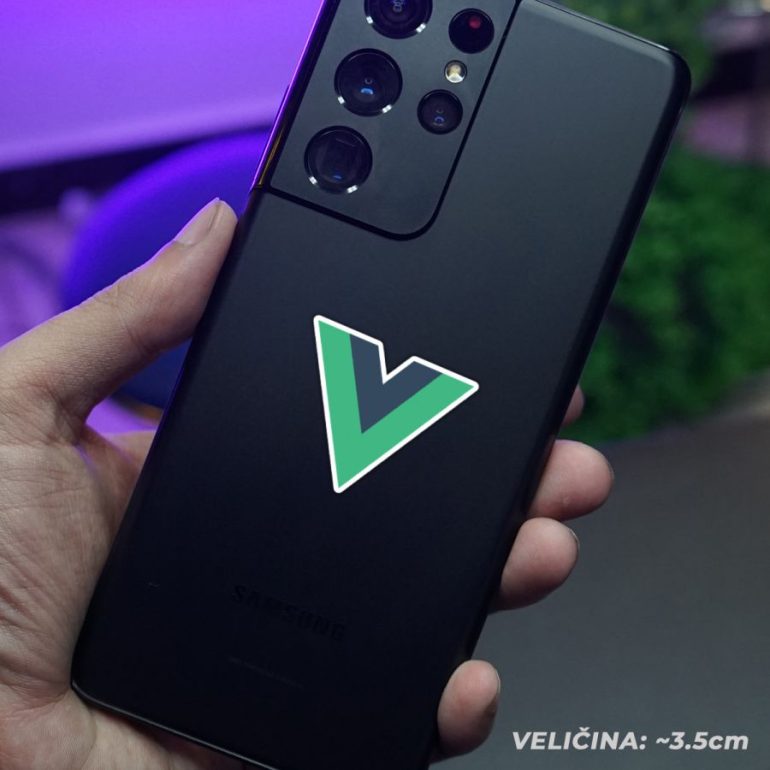 VueJS stiker za laptop
