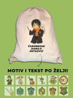 Harry potter ranac sa motivom po zelji