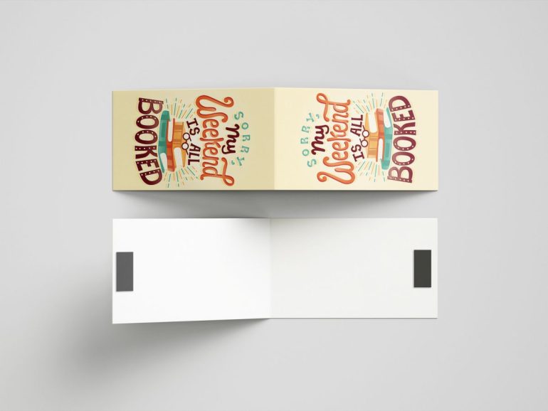 My weekend is booked bookmarker obelezivac za knjige