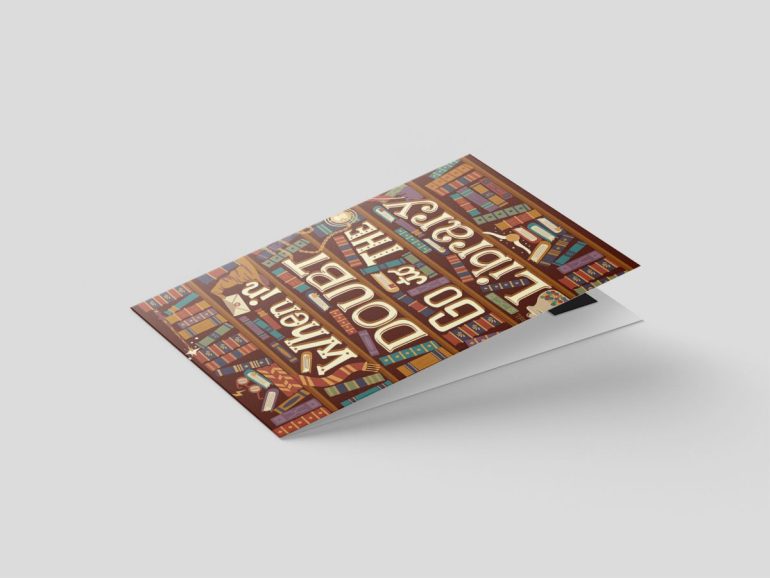 when in doubt bookmarker obelezivac za knjige