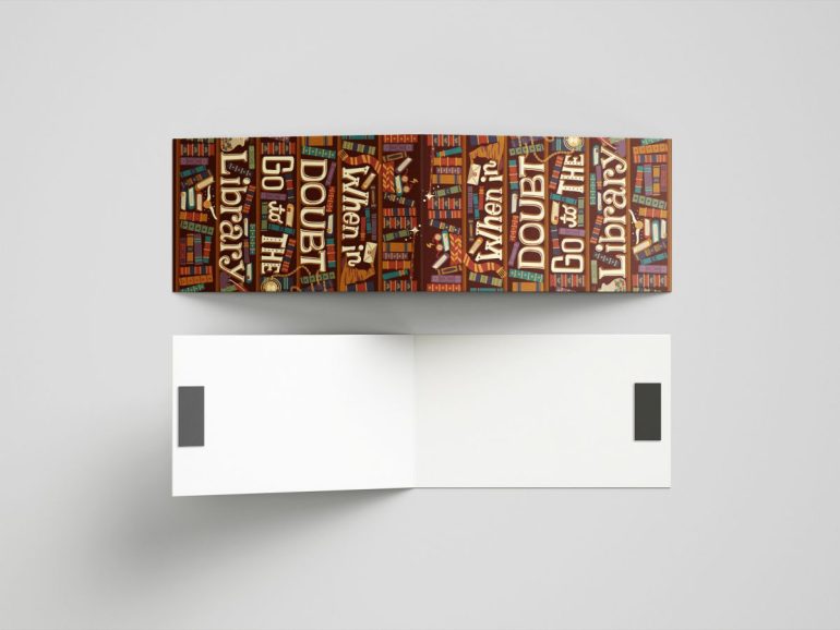 when in doubt bookmarker obelezivac za knjige