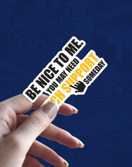 Be nice to me stiker za laptop auto
