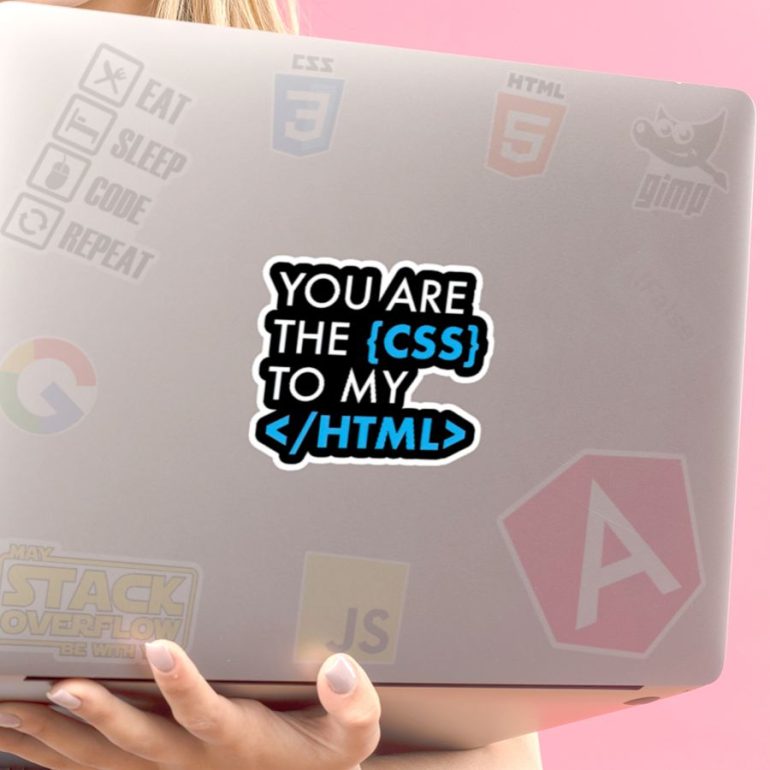 CSS to my HTML stiker za laptop auto
