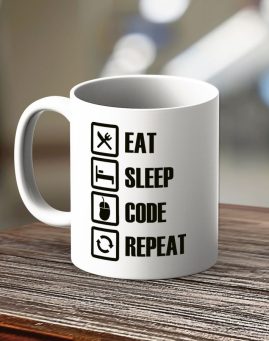 Eat Sleep Code Repeat solja