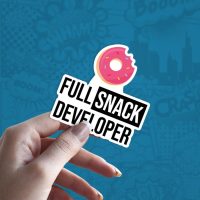 Full snack developer stiker za laptop auto