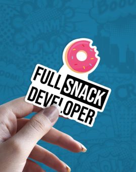 Full snack developer stiker za laptop auto