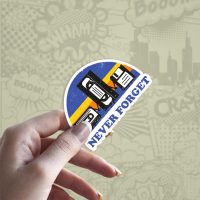 Never Forget stiker za laptop auto