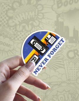 Never Forget stiker za laptop auto