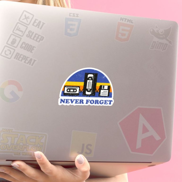 Never Forget stiker za laptop auto