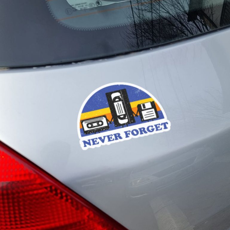 Never Forget stiker za laptop auto
