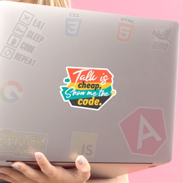 Show me the code stiker za laptop auto