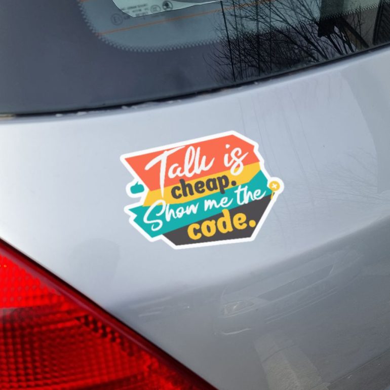 Show me the code stiker za laptop auto