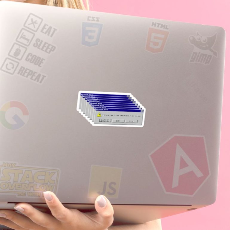 Uknown is busy stiker za laptop auto