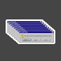 Uknown is busy stiker za laptop auto