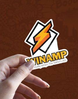 Winamp v stiker za laptop auto
