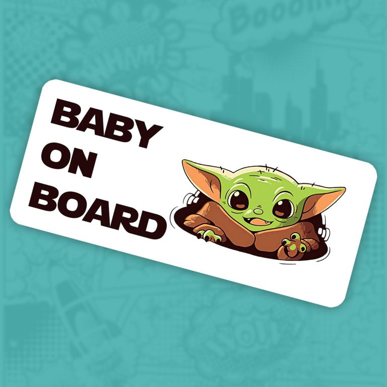 Baby Yoda nalepnica stiker za auto
