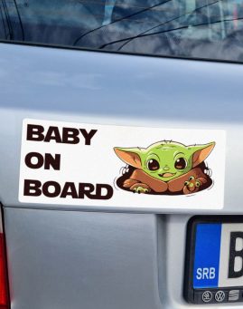 Baby Yoda nalepnica stiker za auto