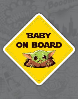 Baby Yoda on board nalepnica stiker za auto