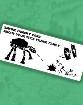 Empire Doesnt care nalepnica stiker za auto