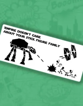 Empire Doesnt care nalepnica stiker za auto