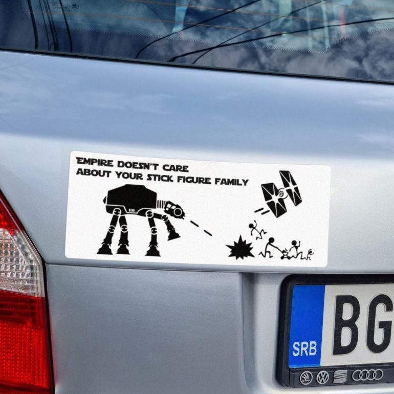 Empire Doesnt care nalepnica stiker za auto