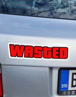 GTA Wasted nalepnica stiker za auto