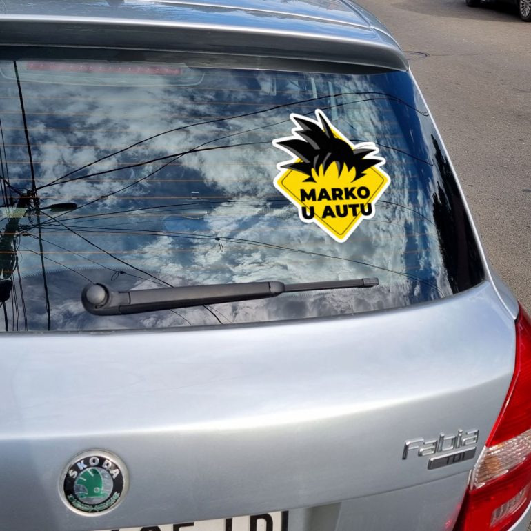 Goku custom nalepnica stiker za auto