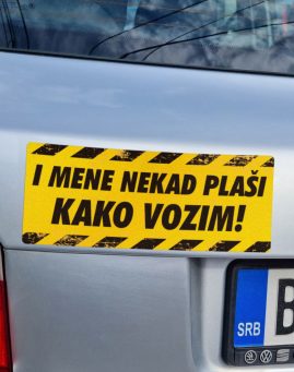 I mene nekad plasi nalepnica stiker za auto