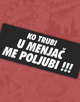 Ko Trubi nalepnica stiker za auto