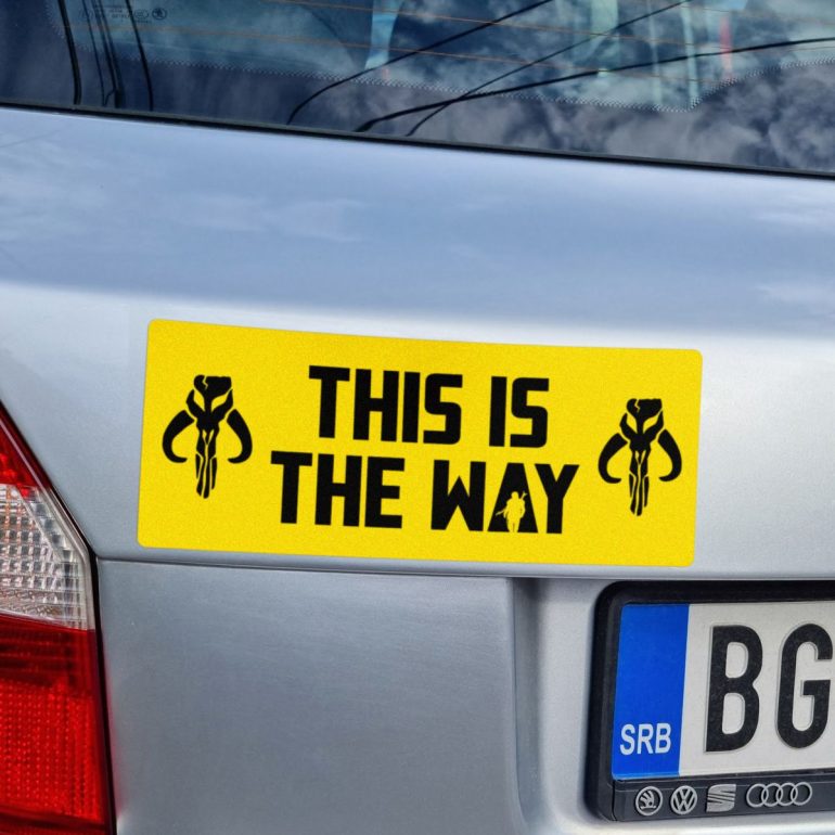 Mandalorian This is the Way nalepnica stiker za auto