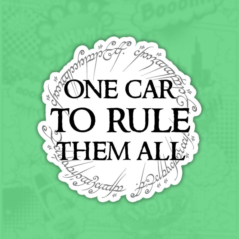 One Car nalepnica stiker za auto