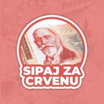 Sipaj za crvenu nalepnica stiker za auto