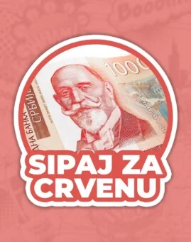 Sipaj za crvenu nalepnica stiker za auto