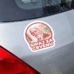 Sipaj za crvenu nalepnica stiker za auto