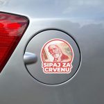 Sipaj za crvenu nalepnica stiker za auto