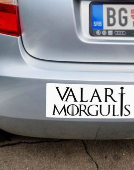 Valar Morgulis nalepnica stiker za auto