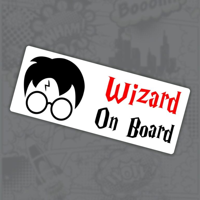 Wizard on board nalepnica stiker za auto