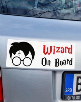 Wizard on board nalepnica stiker za auto
