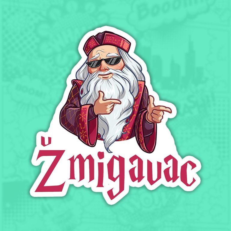 Zmigavac desno nalepnica stiker za auto