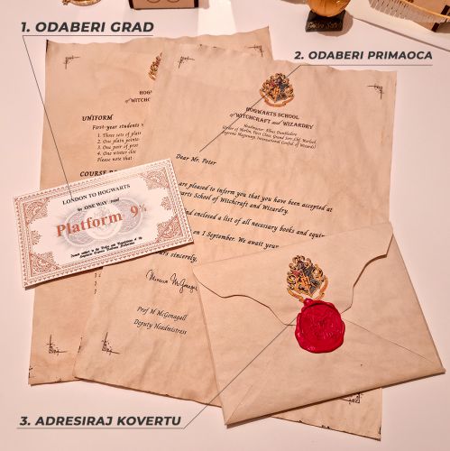 Harry Potter Prodavnica 15 Harry Potter Hogwarts Personalizovano Pismo